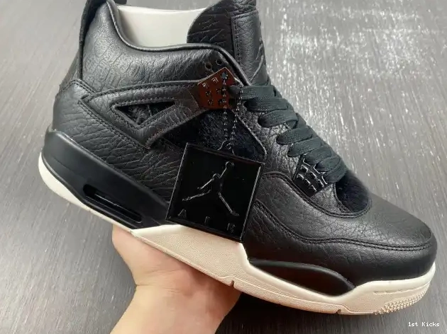 Black Jordan 4 Retro Hair 819139-010 Pony 0616
